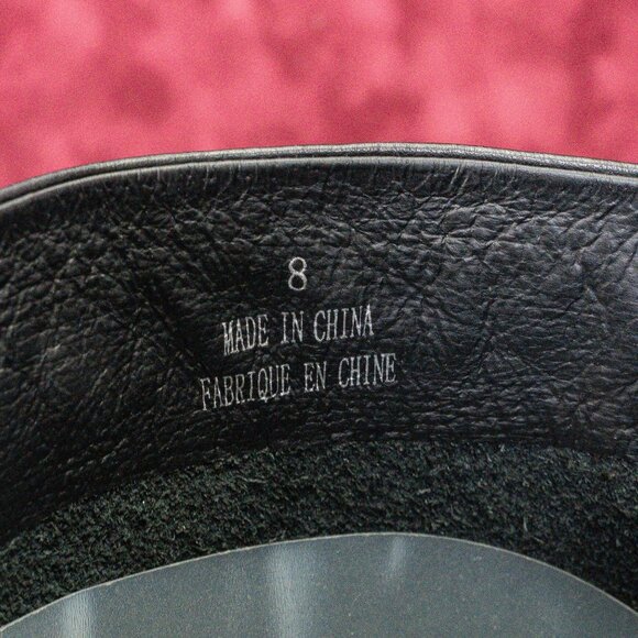 Jeffrey Campbell Women Black Leather Pointy Slip-on Heel Knee High Boots sz 8 - Picture 8 of 10